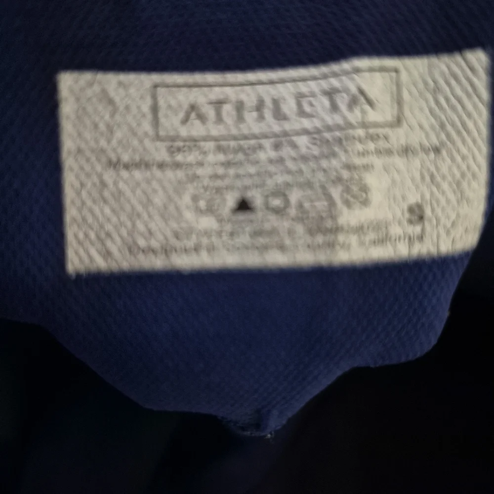Athleta Women Seamless Compression Capri Cropped Legging Tie Dye Black Sz Small‎
